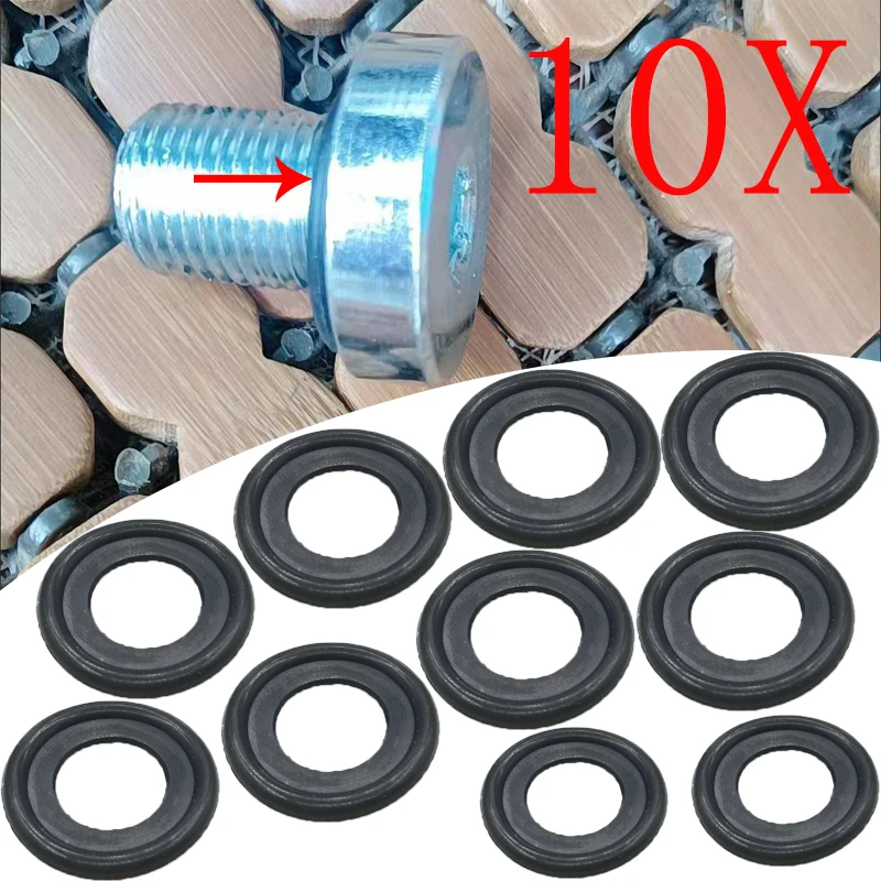 10X For Vauxhall Astra Zafira Astra Corsa Vx220 Insignia Vectra Auto Engine Oil Pan Screw Washer Rubber Washer Gasket