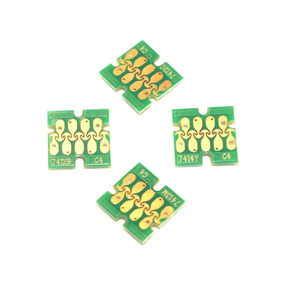 T741X T7411 T7412 T7413 T7414 Cartridge Chip For Epson Surecolor F6000 F7000 F6070 F7070 F7100 F7170 F6200 F7200 F7270 Printers