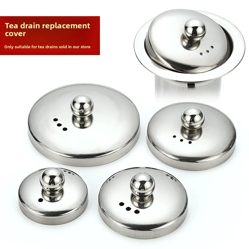 Tapa de acero inoxidable para tetera, filtro de té individual, accesorios para infusión de té, filtro para tetera saludable