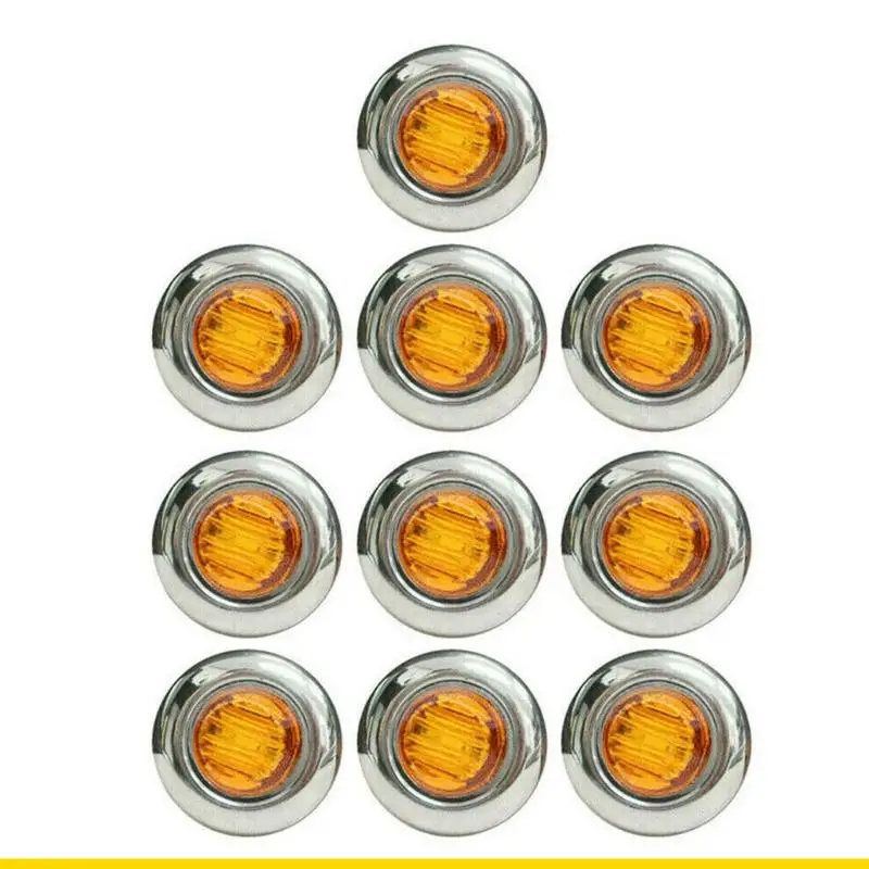 SZCH LED مقطورة LED خفيفة الجانبية الأمامية مؤشر خلوص ضوء التخليص مضاد للماء مصباح علامة السيارات مغلق