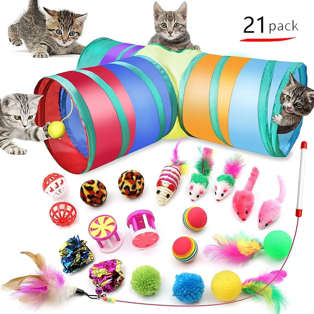 Cat Toys Mouse Shape Balls Foldable Cat Kitten Play Tunnel Chat Funny Cat Tent Mouse Supplies Simulation Fish Cat Accessories