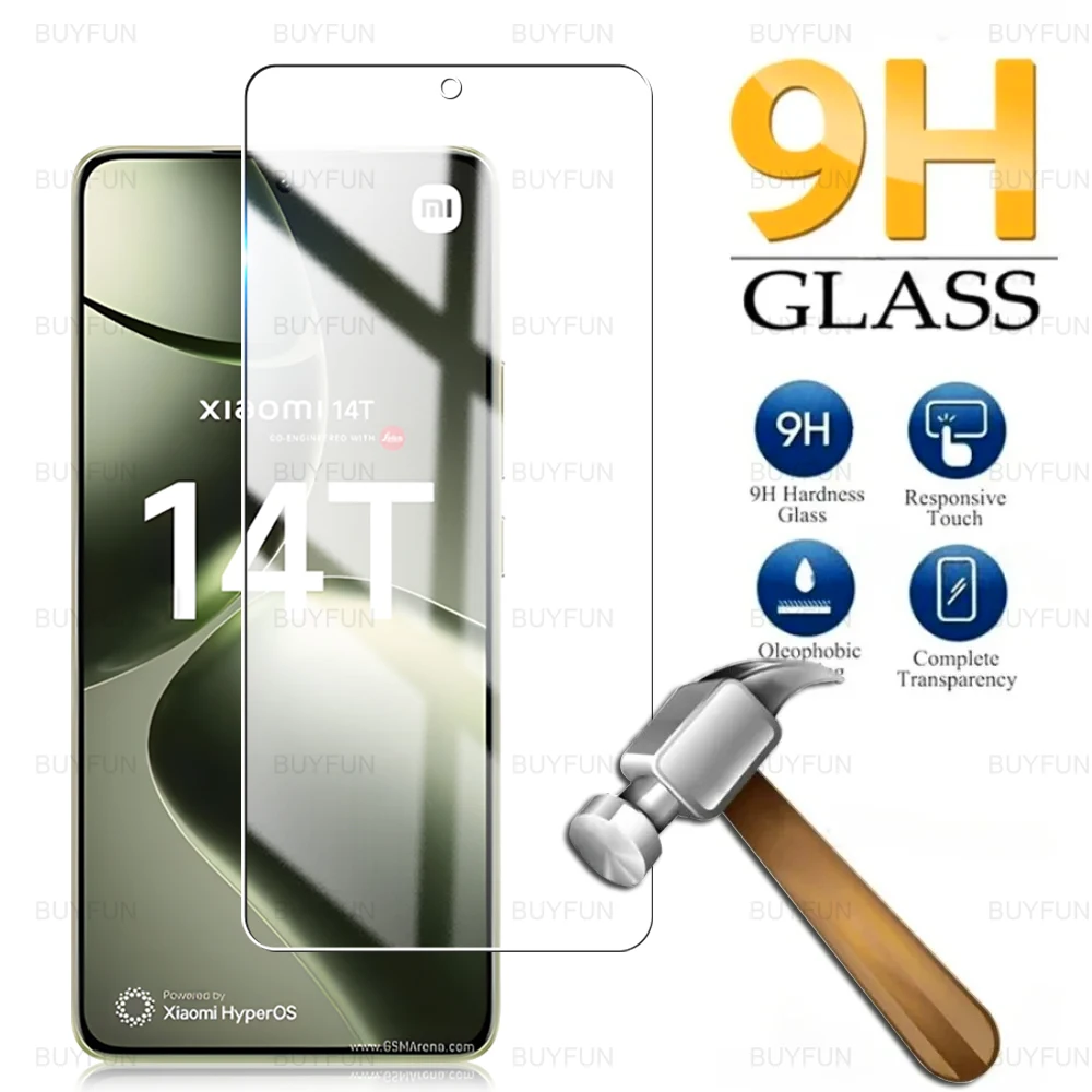 9H Tempered Glass Film For Xiaomi 14T Pro 2024 6.67 inches Clear Screen Protector Mi 14 T 14Tpro Xiaomi14T Mi14T Anti Scratch