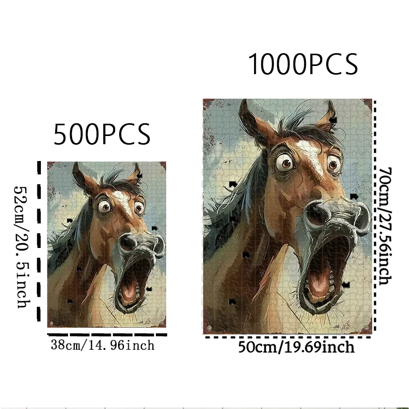 Puzzle per adulti da 500 pezzi/1000 pezzi - Gioco interattivo per famiglie, Interazione dei compagni universitari - Sfida cerebrale, Decorazioni per la casa, Educativi