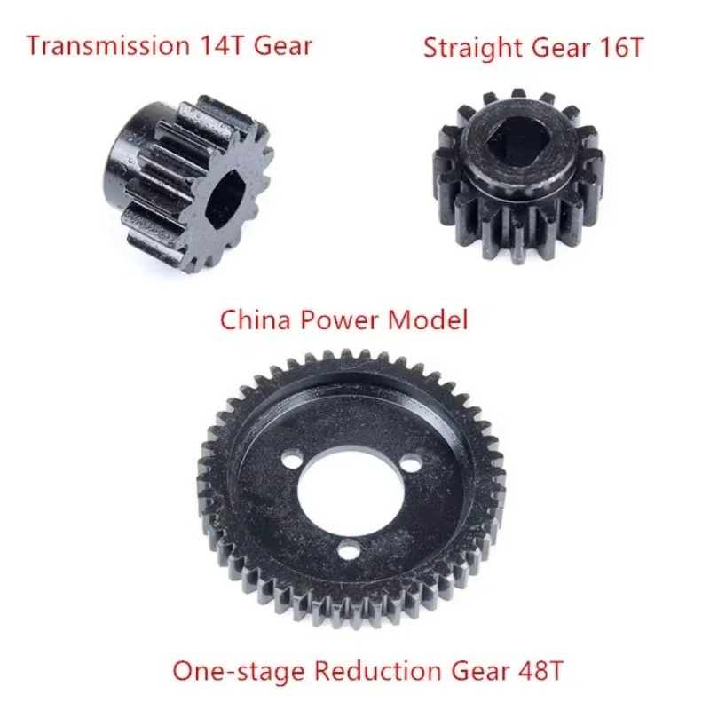 1-stage Reduction Gear 48T Transmission 14T Gear Spur Gear 16T for Rofun Big Monster Truck FG BM ROVAN 4WD