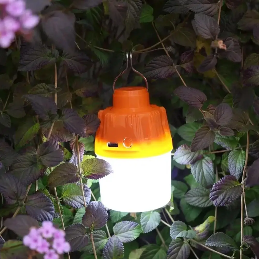 

Portable Rechargeable LED Street Camping Light With Camping Hook Outdoor Emergency Light Bulb Rechargeable Adjustable USB Y5I2