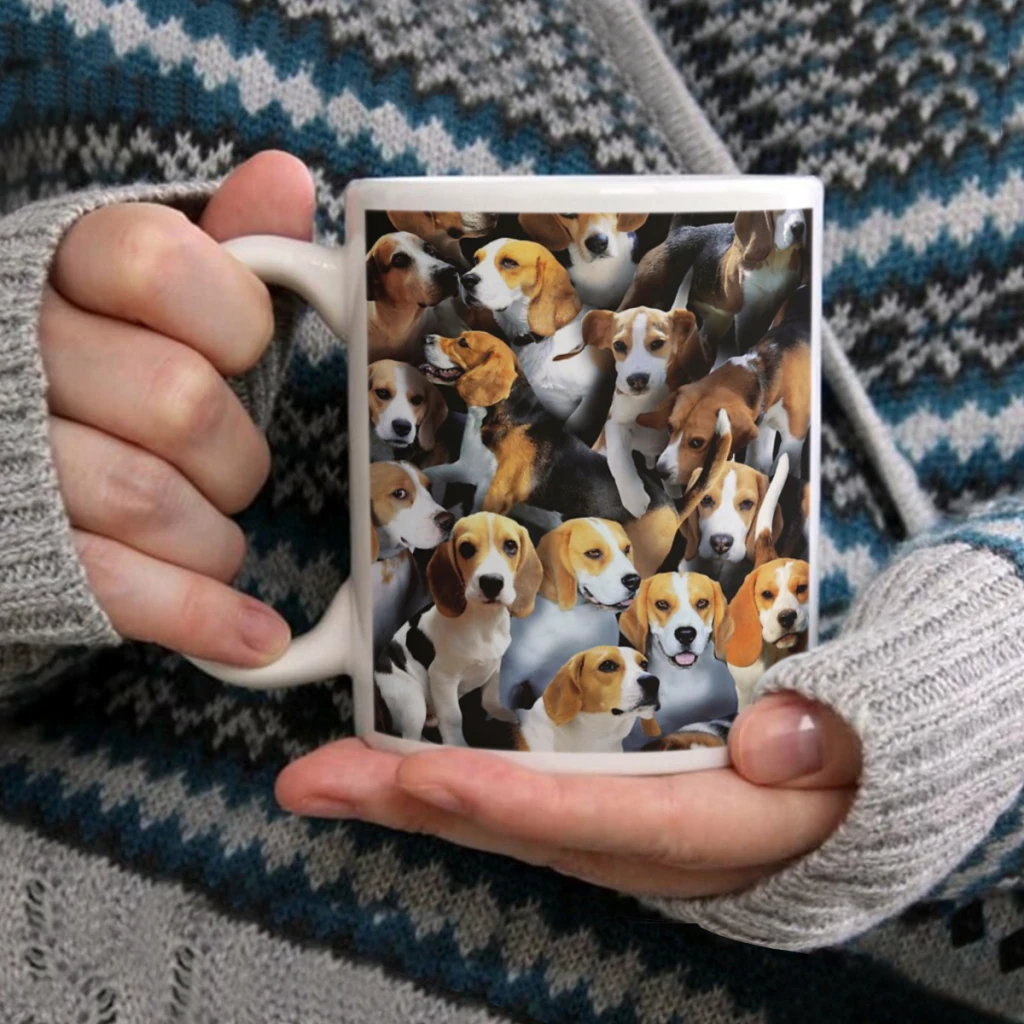 

BeaglesCoffee Mug Tea Cup 11oz Coffee Cup Funny Birthday Ceramic Mug Personalized Cup