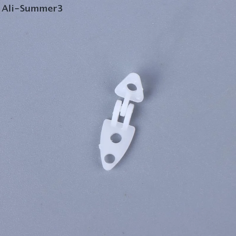 (YY) 6개 RC 장난감 흰색 플라스틱 마이크로 해치 힌지 RC 항공기 모델 액세서리 교체 부품