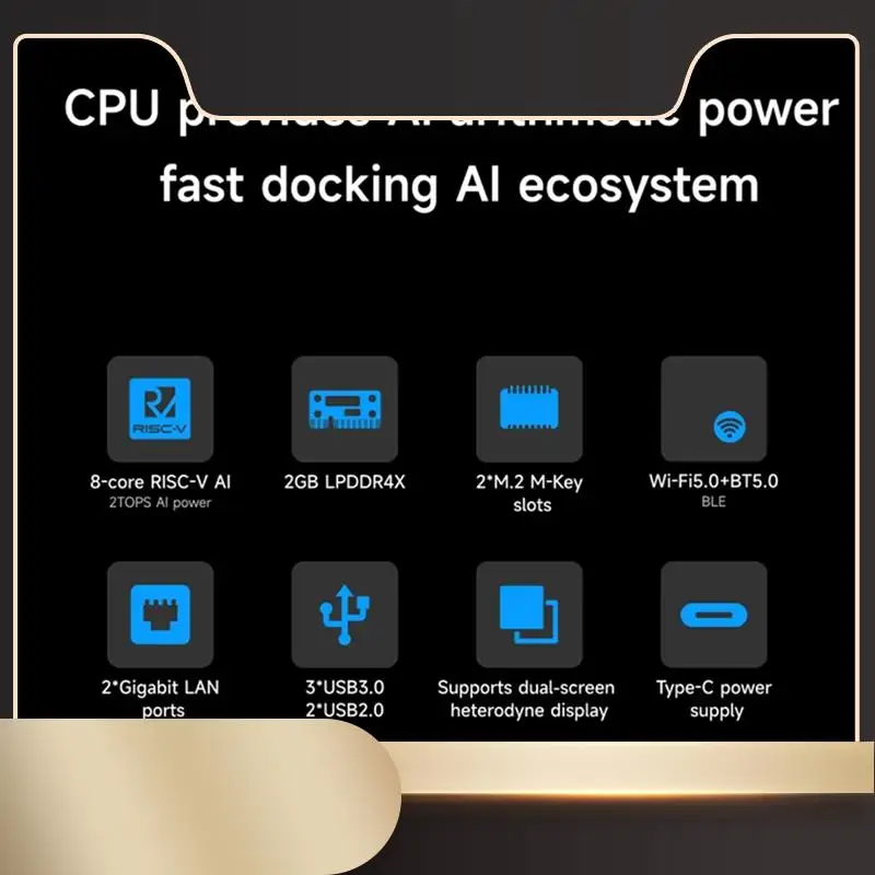 

Для Orange Pi RV2 одноплатная DDR4 8-ядерный RISC-V 2TOPS AI процессор Wi-Fi BT5.0 мини-плата ПК 4G-N36R