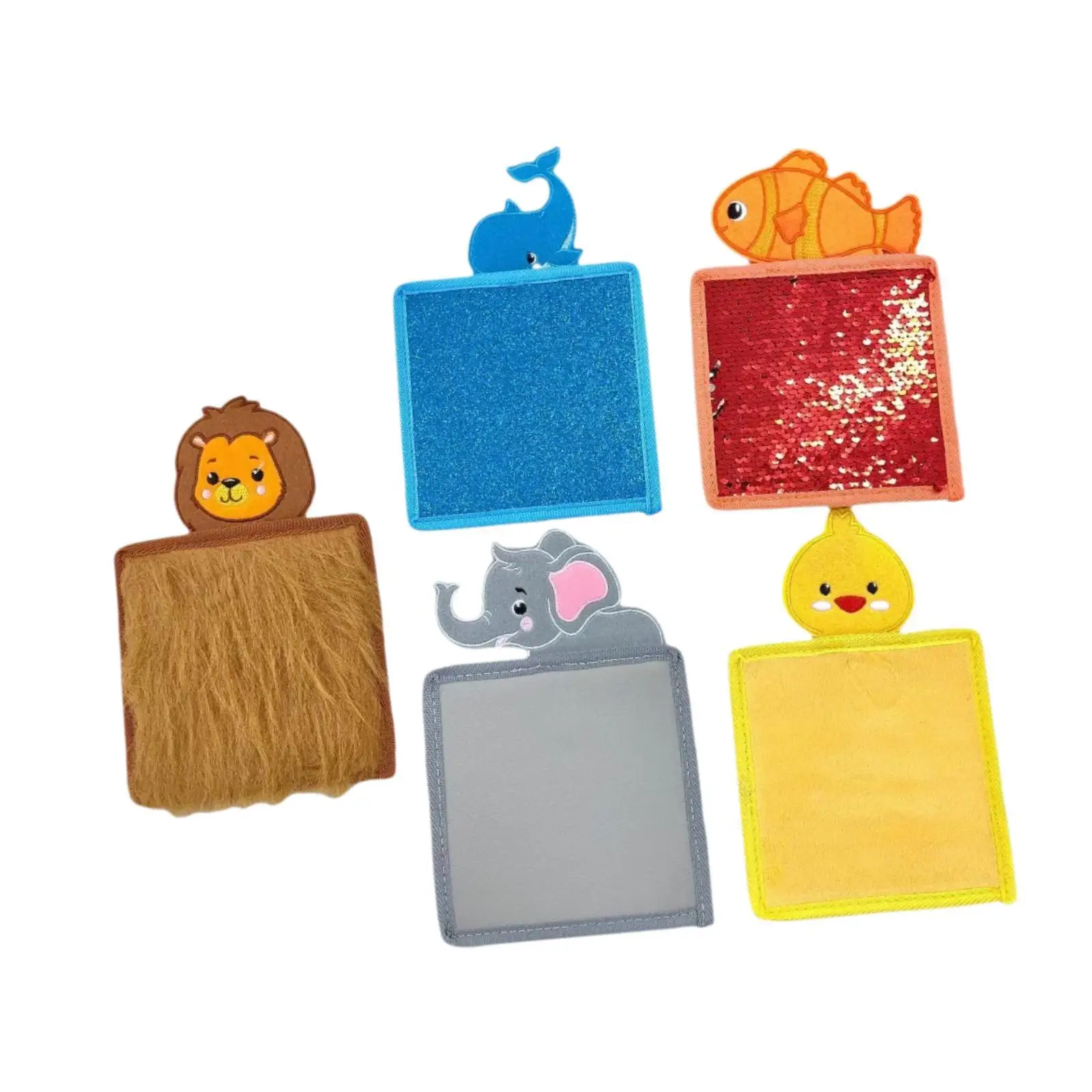 

5Pcs Sensory Mats Travel Toy Sensory Wall Panel for Fine Motor Daycares Home