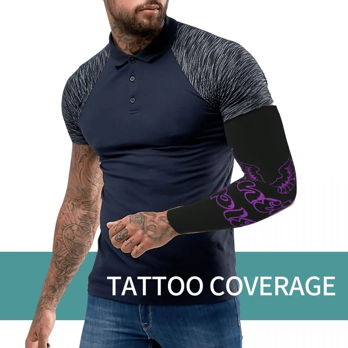 彼女は私のママです レア・リプリー ブートレッグレスラー アウトドアアームスリーブ 日焼け止めUVカバーサマー サイクリングタトゥースリーブ