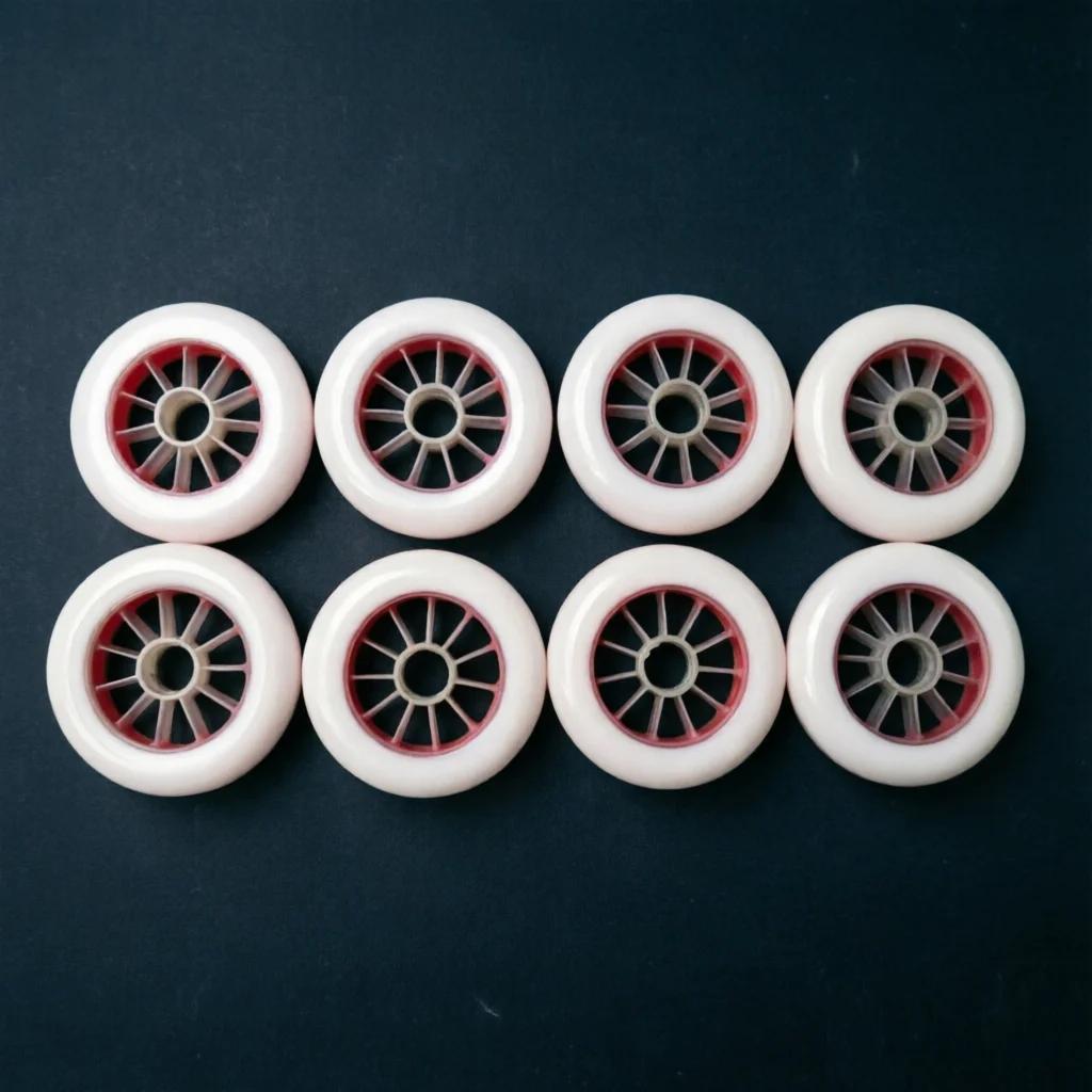 High Performance Custom 88/89A Double Layer Speed Skate Wheels - 90/100/110/125mm PU with Fiberglass Reinforced Hub
