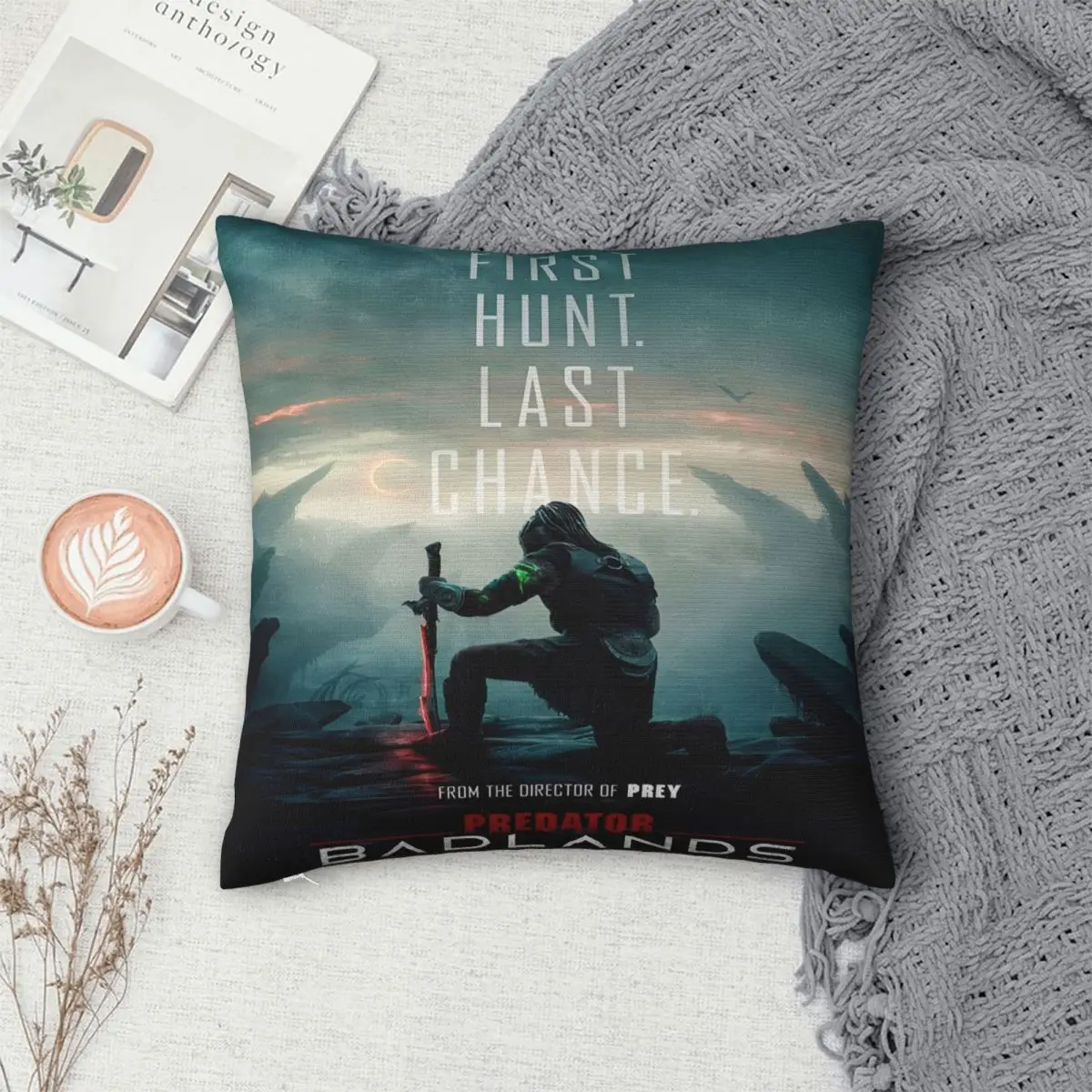 المفترس: أغطية الوسائد Badlands المنتج غطاء وسادة بوليستر ناعم ديكورات كيس وسادة غطاء مقعد مربع 18 بوصة متعدد الحجم #6