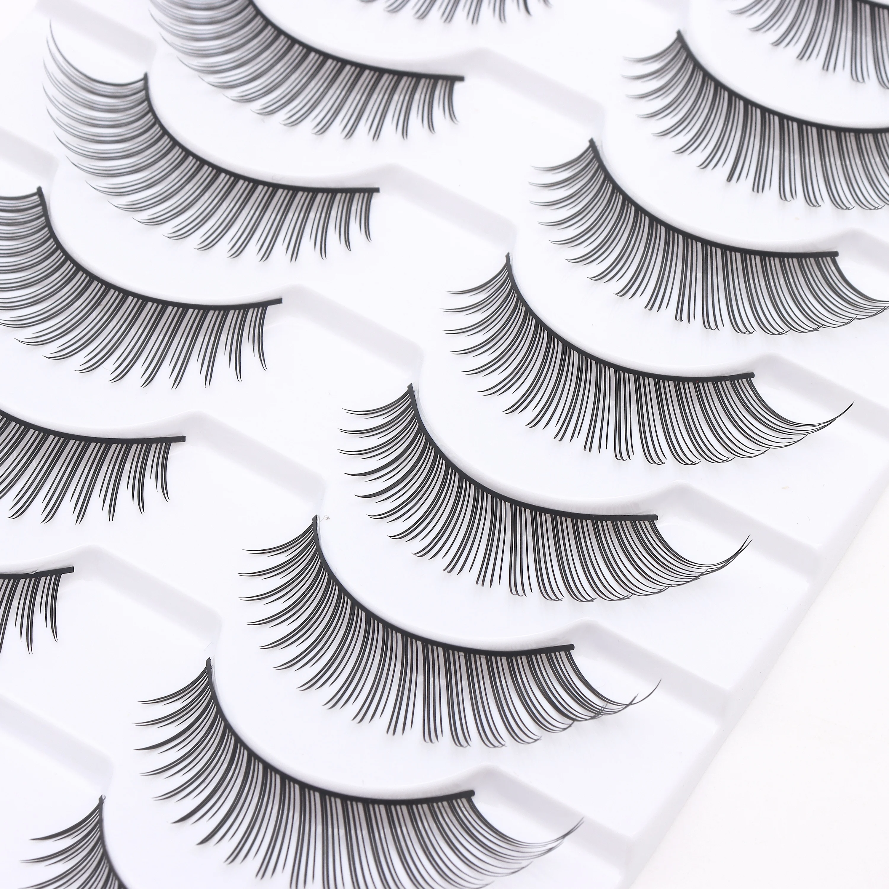 DINGSEN Anime-Wimpern, Vollstreifen-Wimpern, 10 Paar, dicke Wimpern, wiederverwendbare falsche Wimpern, Großhandel für Make-up, Beauty-Wimpern – Detail 8
