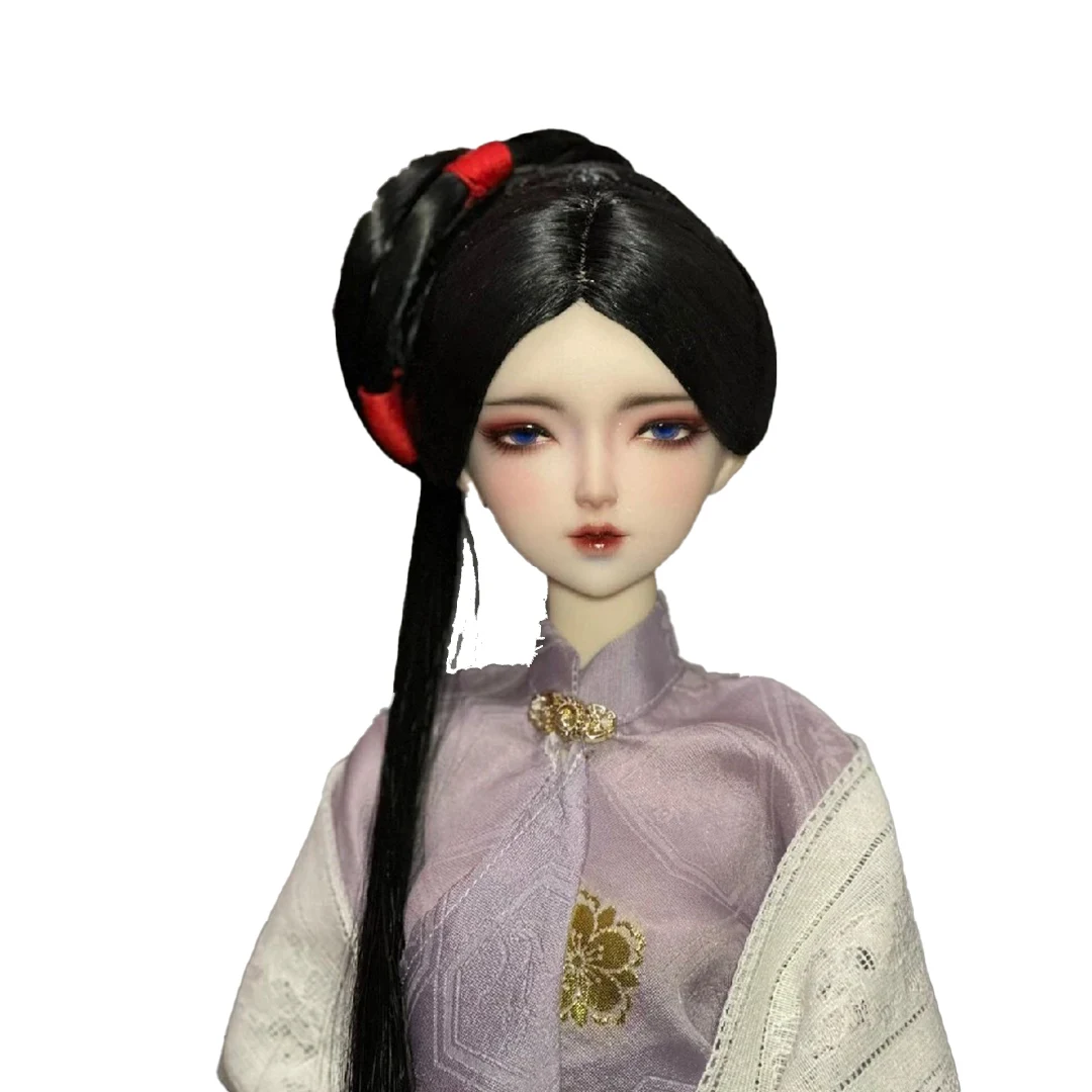 1/6 1/4 1/3 Scale BJD Doll Wigs Ancient Costume Hanfu Vintage Long Hair Fairy Wig For YOSD MSD SD13 Girl SSDF Accessories A1781