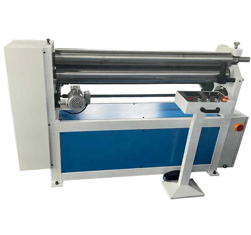 لفات الانزلاق الكهربائية 3 أسطوانة آلة لف ألواح الصلب الميكانيكية غير المتماثلة آلة لف الصفائح المعدنية الألومنيوم آلة لف مستديرة