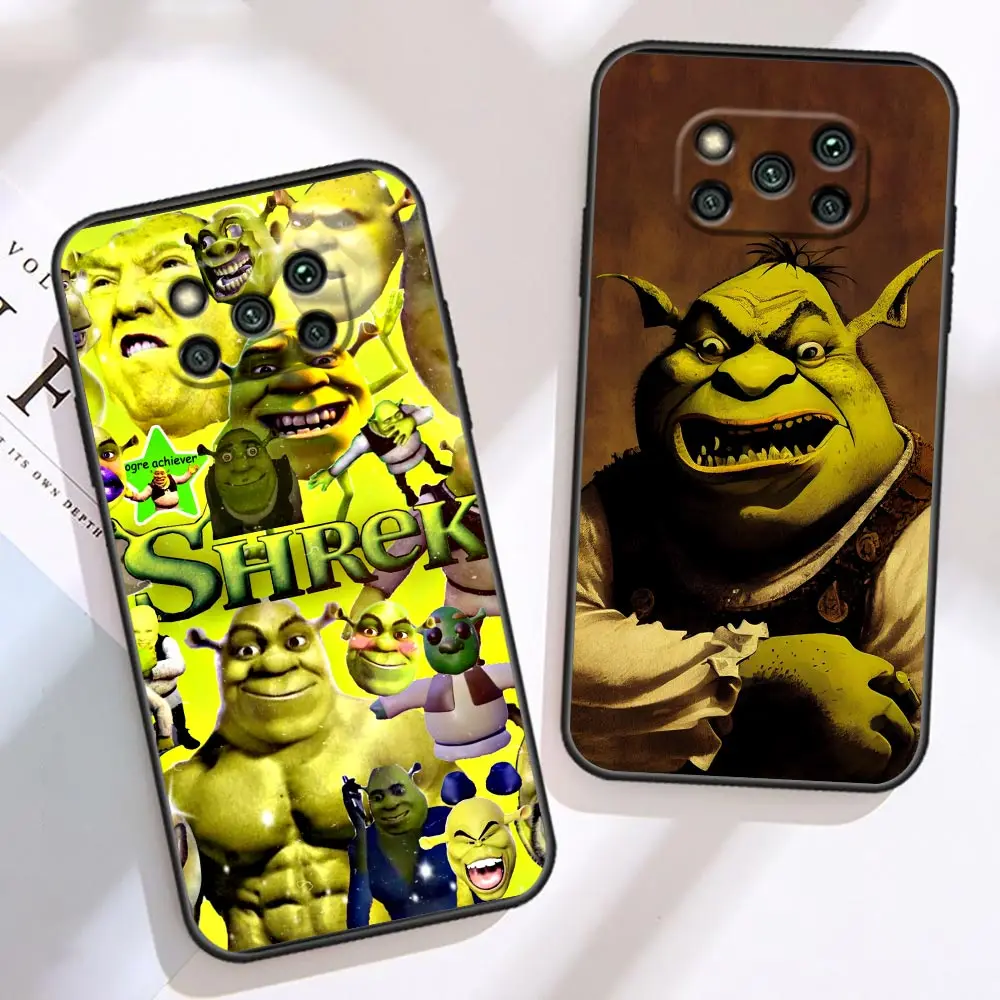 Happy Monster S-Shrek Phone Case For Xiaomi 9 10T 11 12 12T 13 POCO F3 F4 F5 F6 X3 X4 X5 M3 M4 M5 M6 PRO GT Case Funda Shell