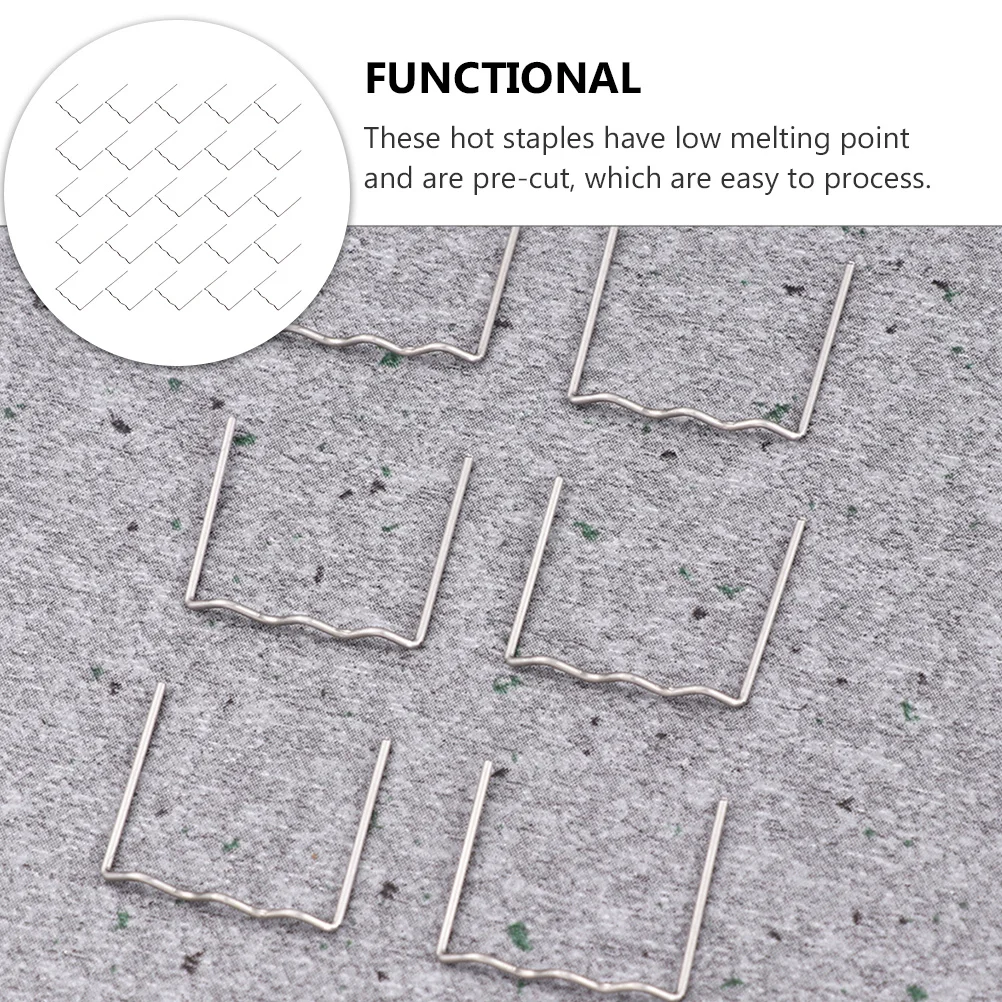 

1000Pcs Auto Bumper Welding Rod Durable Hot Staples Ideal for Car Bumper Dashboard Lamp Radiator Fix Iron Hot Staples