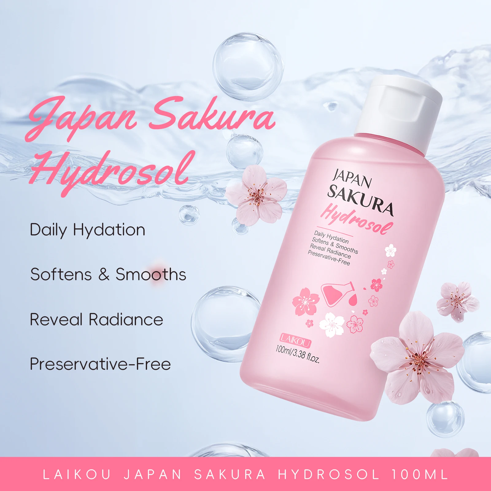 LAIKOU 100ml Sakura Hydrosol K – Rose Water Spray Bewertung und Preis