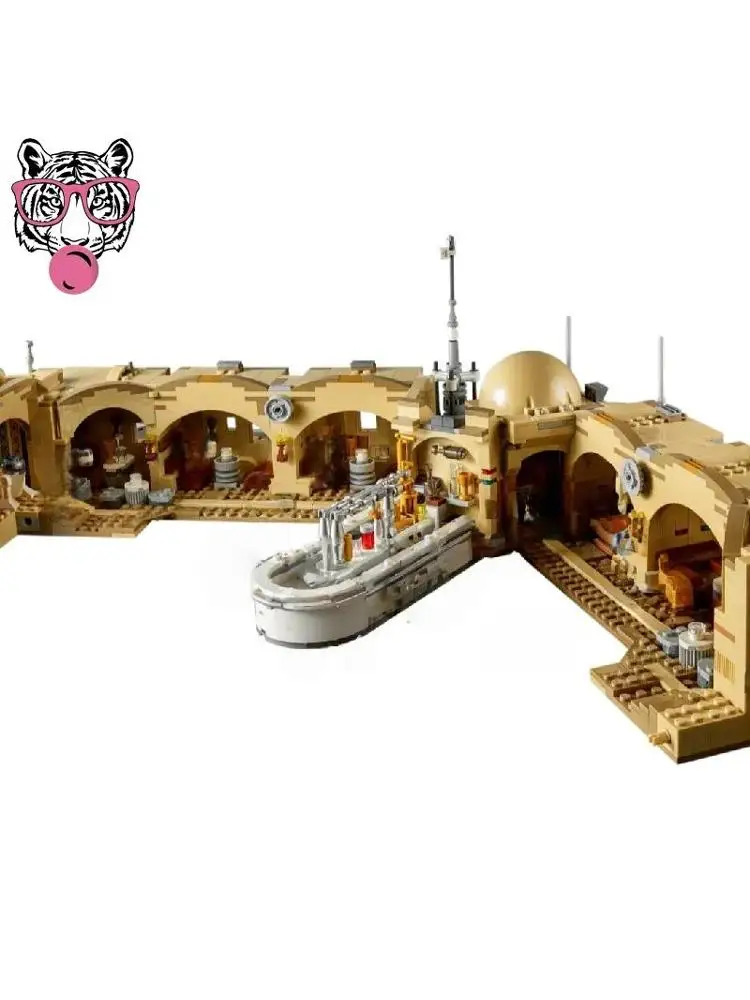 Heißer Verkauf: 3187 Teile The City Mos Eisley Cantina Bausteine, Kompatibel mit Space War Spaceport Modell, Geburtstagsgeschenke für Teenager