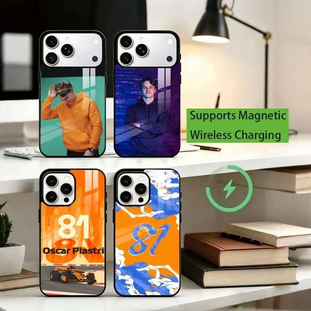 

R-Racer O-Oscar P-Piastri 81 Phone Case For iPhone17,16,15,14,13,12,11 Plus,Pro Supports Magnetic Wireless Charging