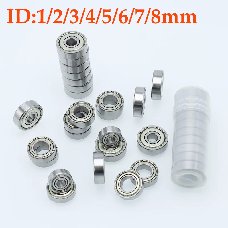 

Small Bearing 3x7x3 4x10x4 4x7x2.5 5x9x3 5x11x4 8x22x7mm Miniature Bearing Roller Car Skate Skateboard Wheel Bike Mini Bearings