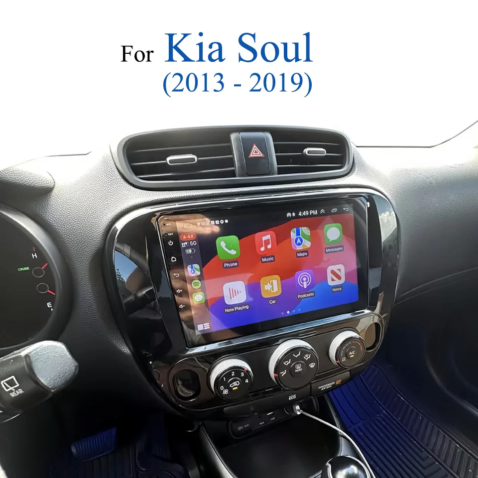 

For Kia Soul 2013 2014 2016 2018 2019 Android 14 Car Autoradio Stereo Radio Tape Recorder PC Tablet With 4G Lte WiFi SWC DSP