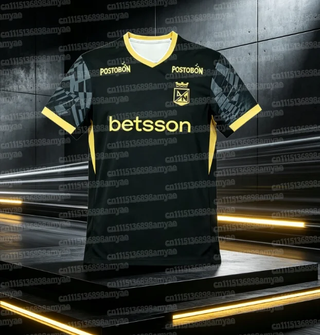 Atletico Nacional Medellin 2026 Drittes Trikot T-Shirt 2026 Sommer Herren Sport T-Shirt Atmungsaktives Schnelltrocknendes Trikot Familien-Set – Detail 4
