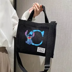 Disney Stitch 26 Letters Women's Crossbody Bag 2024 simple Shoulder Bag Large Capacity Portable Commuting Bags Crossbody Bags