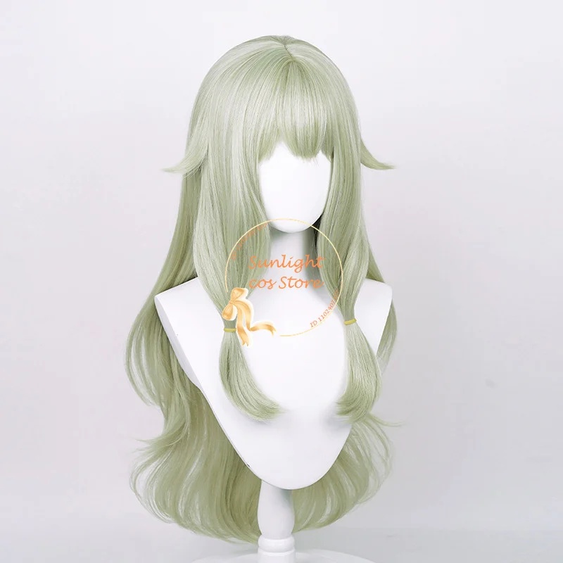 High Quality Synthetic Hair Kusanagi Nene Cosplay Wig 80cm Cruly Green Wigs Heat Resistant Hair + Wig Cap