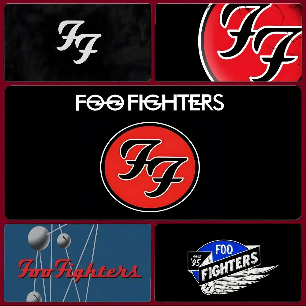 band rock F-FooFighters Mouse Pad Large Gaming Mousepad with Stitched Edges Thickened Desk Mat PC
