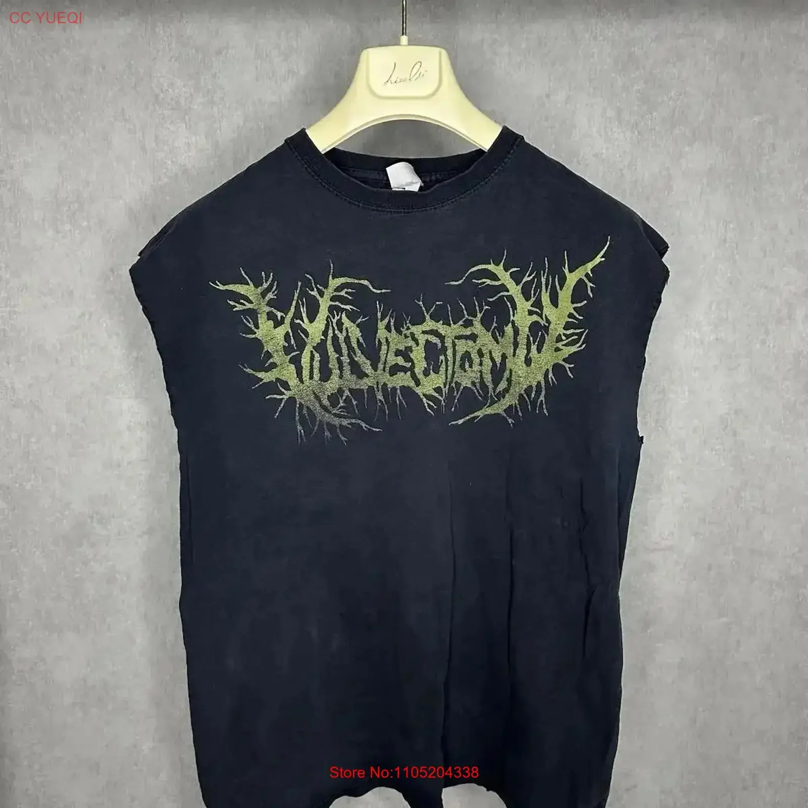 

Винтажная футболка Vulvectomy Band, размер L, выцветший мытый мужской графический слегка топ для повседневной носки, дизайнерская винтажная одежда