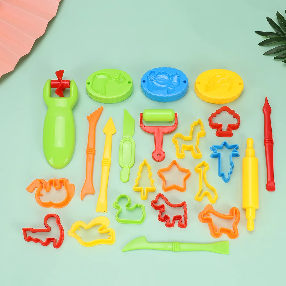 

1 Set of DIY Colored Clay Kit Plasticine Mold Toys DIY Plasticine Mold Plasticine Toys Colored Mud Molds Tools (Type 1)