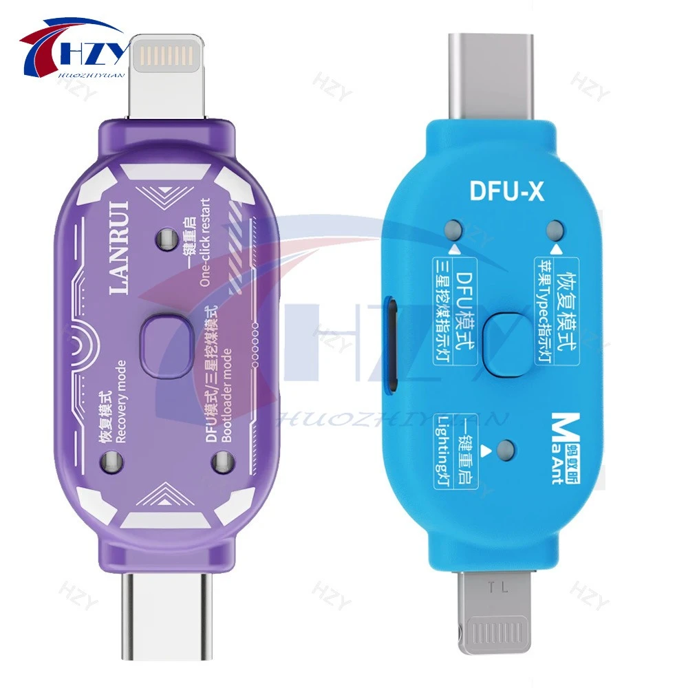 LANRUI V587 MaAnt DFU-X One-Click DFU Recovery Dual Head Engineering Box For iPhone iPad Samsung Android Repair Programmer