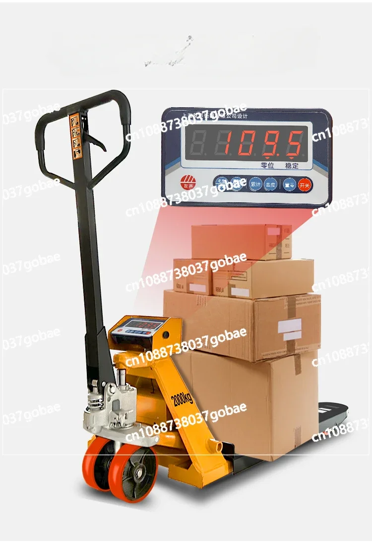 Forklift Electronic Manual Hydraulic Truck with Scale Forklift Weight Moving Trailer Loadmeter