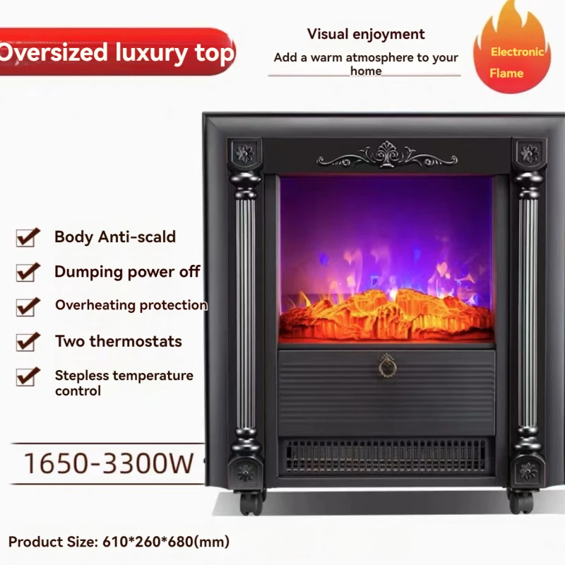 European Fireplace Heater Home Simulation Flame Heating Furnace Heating in The Bedroom Quick Heating Heater