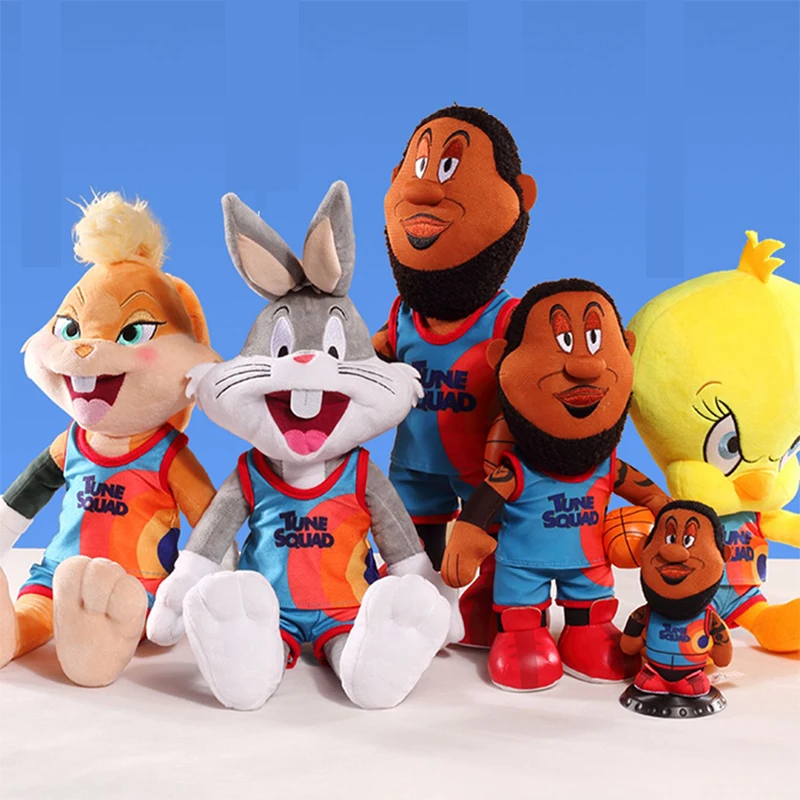 Original Space Jam 2 Film Plüsch Kaninchen Ente Cartoon Film Peluche Spielzeug Stofftiere Sammlung Geschenk