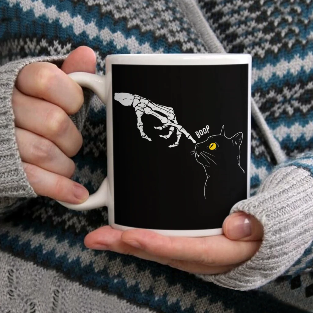 

Spooky BoopCoffee Mug Tea Cup 11oz Coffee Cup Funny Birthday Ceramic Mug Personalized Cup