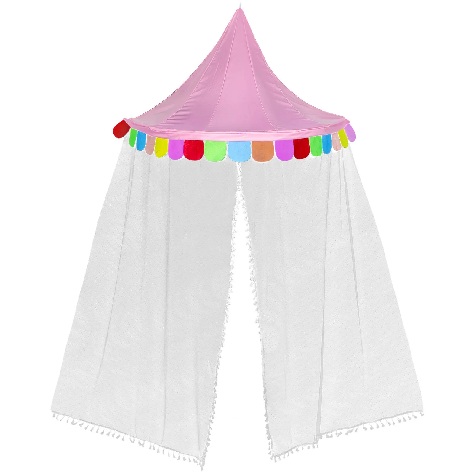 Creative Indoor Dome Tent Half Moon Design Bedroom Play Tent Net Safe Comfortable Tents Indoor