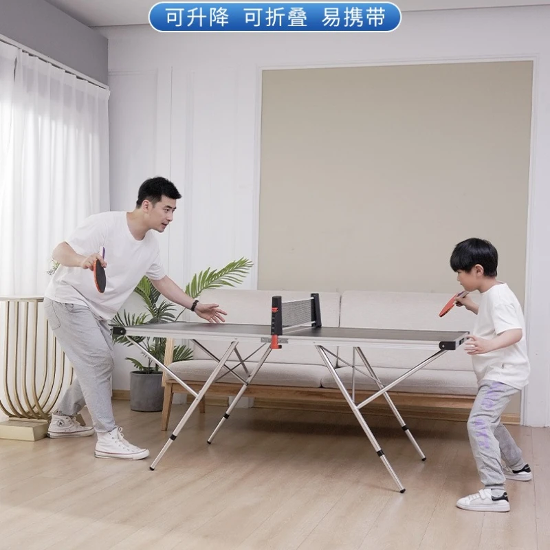 Table tennis table Household foldable table tennis table Portable camping table One table Multi-purpose only table