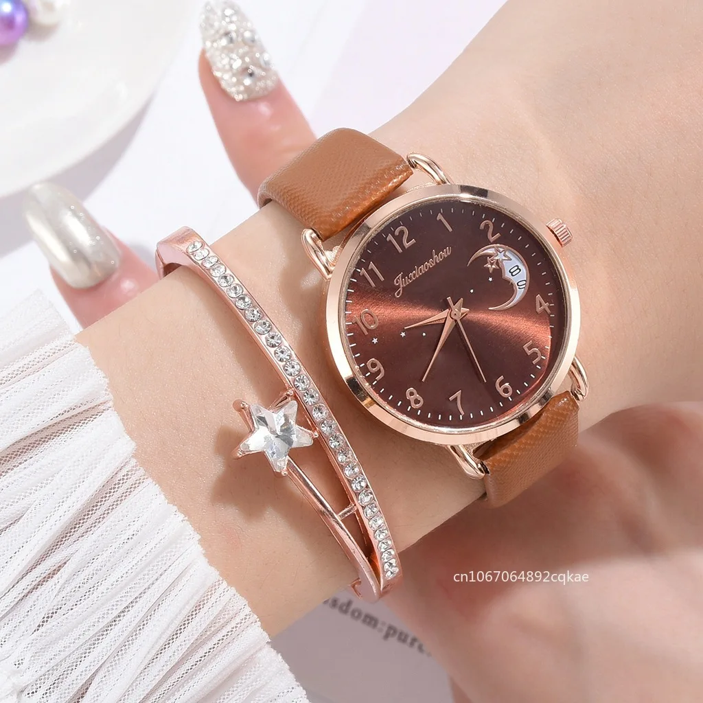 Women Fashion White Watch Quartz Leather Ladies Wristwatches 2024 New Brand Simple Number Dial Woman Clock Montre Femme Relojes