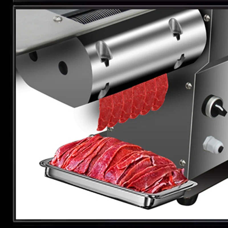 Multi-functional meat slicer vertical automatic stainless steel meat slicer commercial fat beef and mutton roll slicer