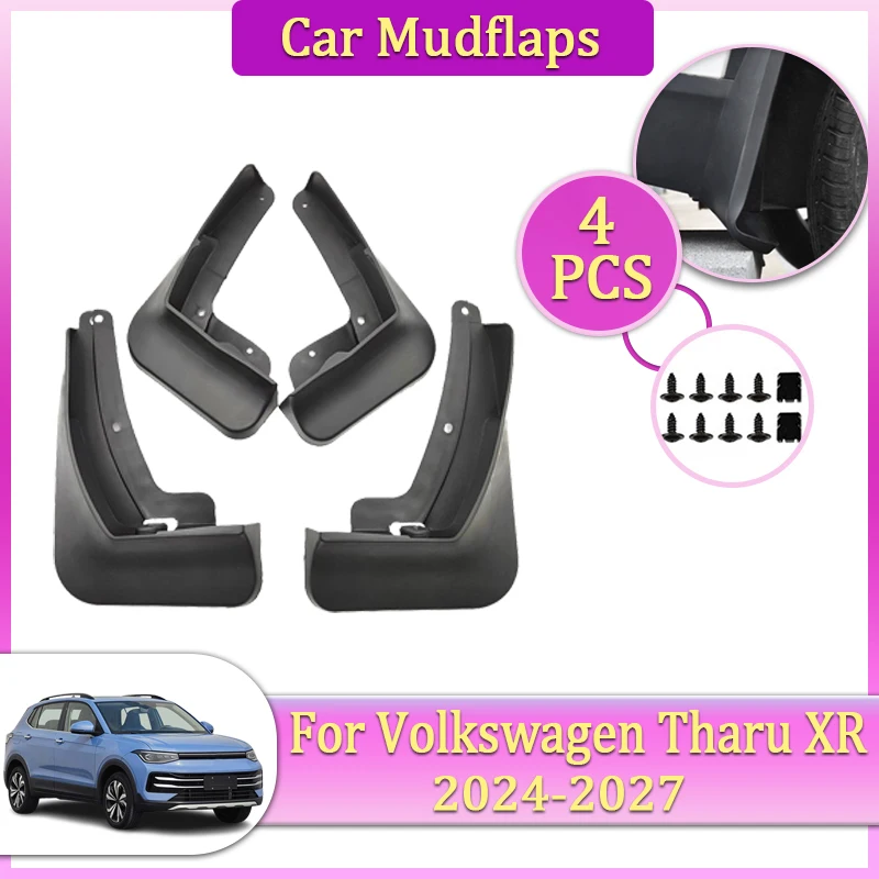 

For Volkswagen VW Tharu XR 2025 Accessories Car Mudguard Part 2024~2027 Mudflap Splash Fender Flare Cover Guard Auto Mud Protect