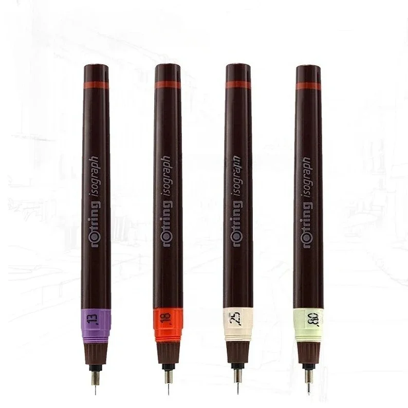 Hot German Rotring Original Isograph Syringe Pen 0.2/0.3mm Drawing Pen Professional Hand-drawing Engineer Design Art Student Pen