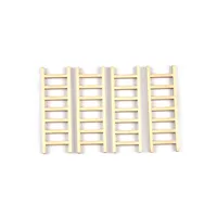 20Pcs/lot 20x60mm Natural Ladder Wood DIY Arts And Crafts Supplies Wooden Embellishments Home Handwork Accessories Garden Decor 3