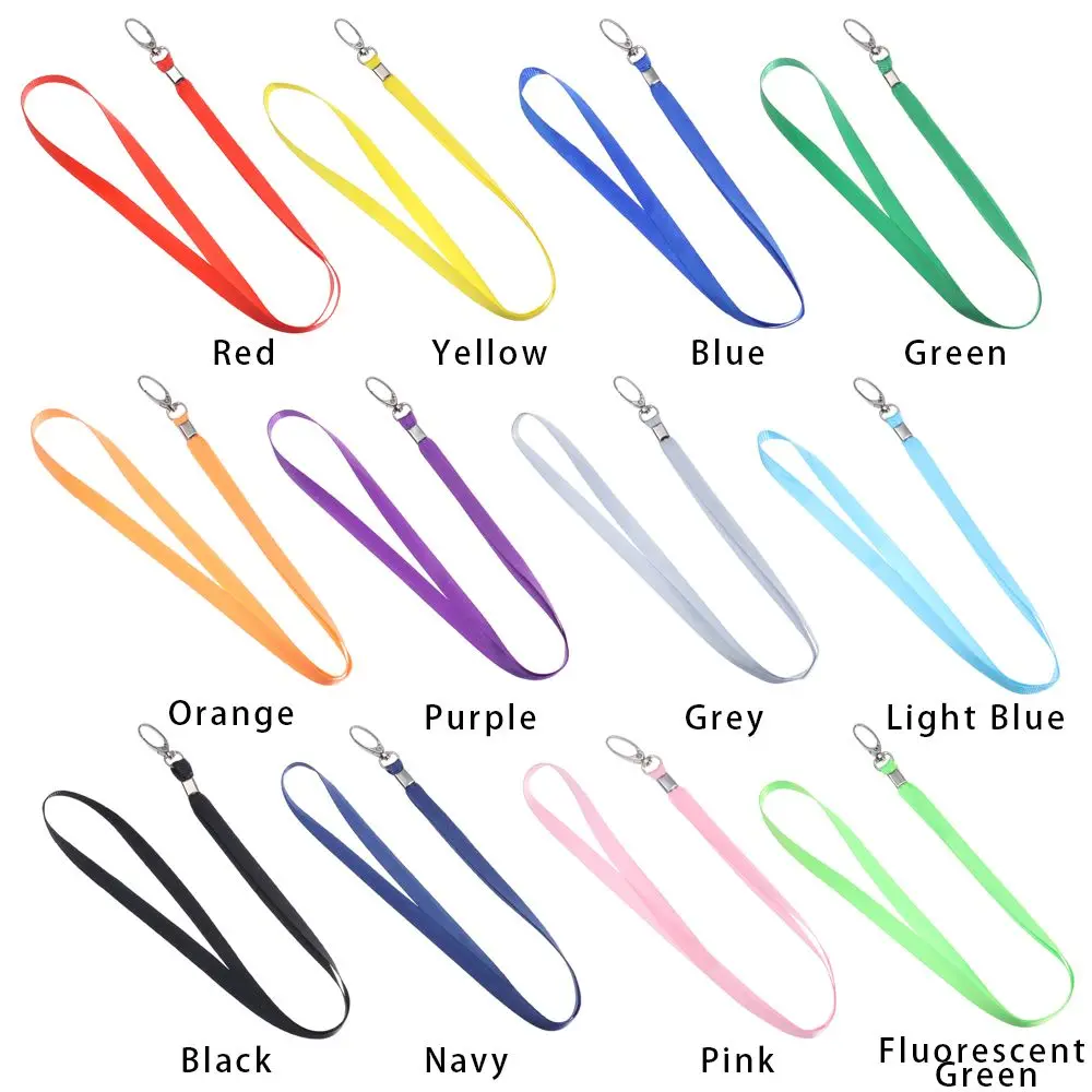 1Pcs New Fashion Name Tag Badge Holder Lanyard Hanging Rope ID Card Holder Neck Strap Lanyards