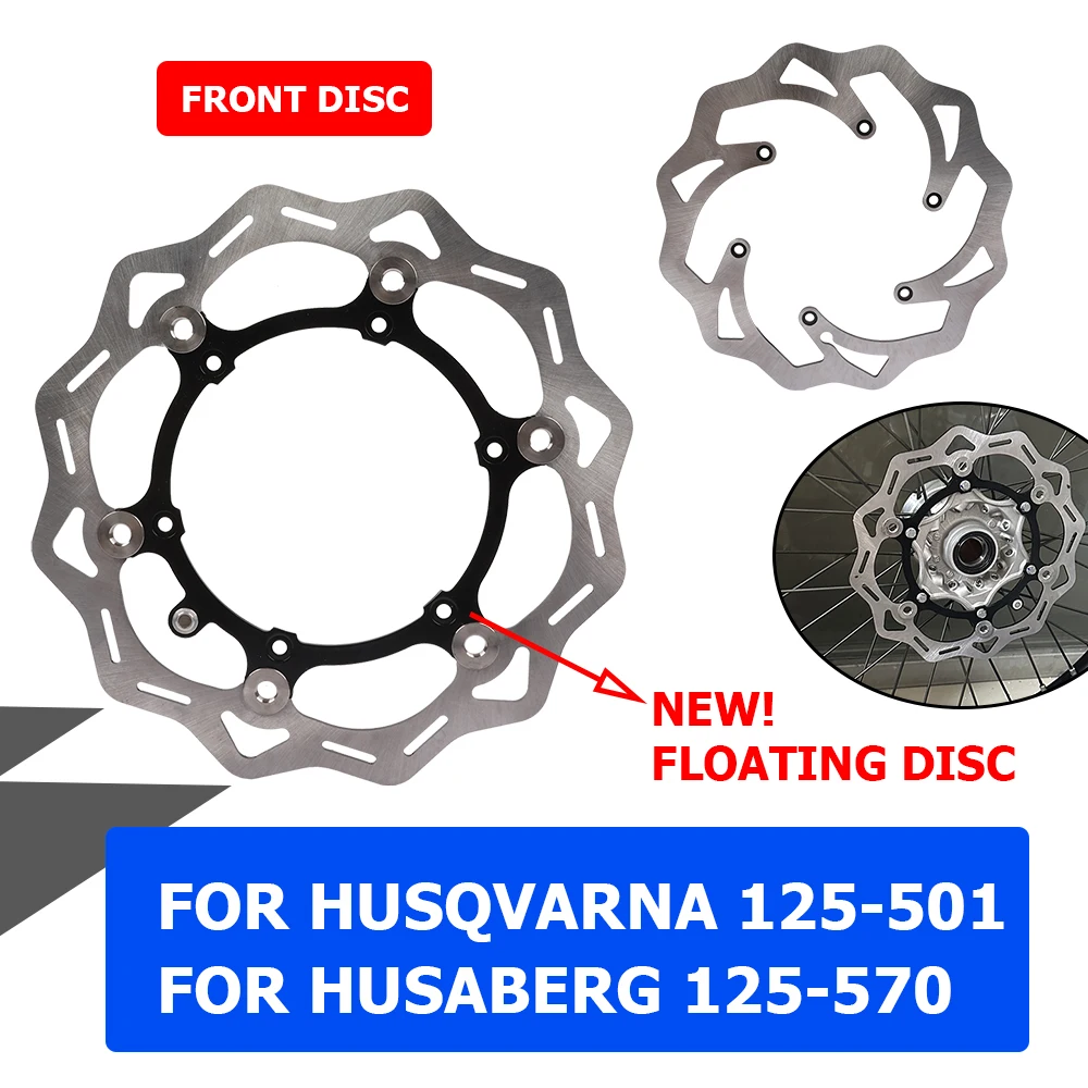 For Husqvarna FE TE FC TC TX FX 125 150 250 300 350 450 501 For Husaberg Accessories 260MM Front Floating Brake Disc Rotor Kit