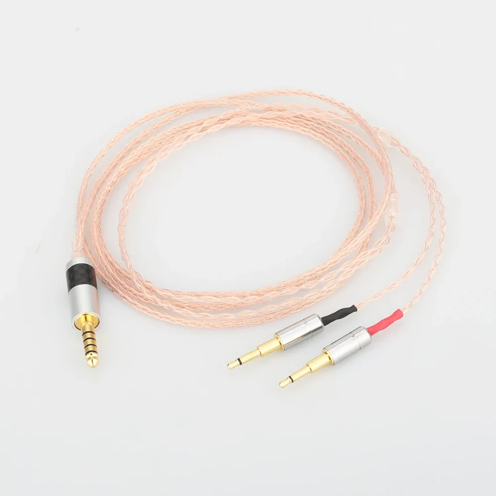 Kabel ditingkatkan, Headphone tembaga tunggal seimbang 2.5/3.5/4.4/XLR untuk OPPO PM-1 PM-2 HE1000 400S 560