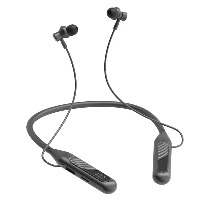 

BWireless Bluetooth Earphones Headphones Outdoor Sports Headset 5.3 with Charging Bin Display Touch Control Earbuds Earphones