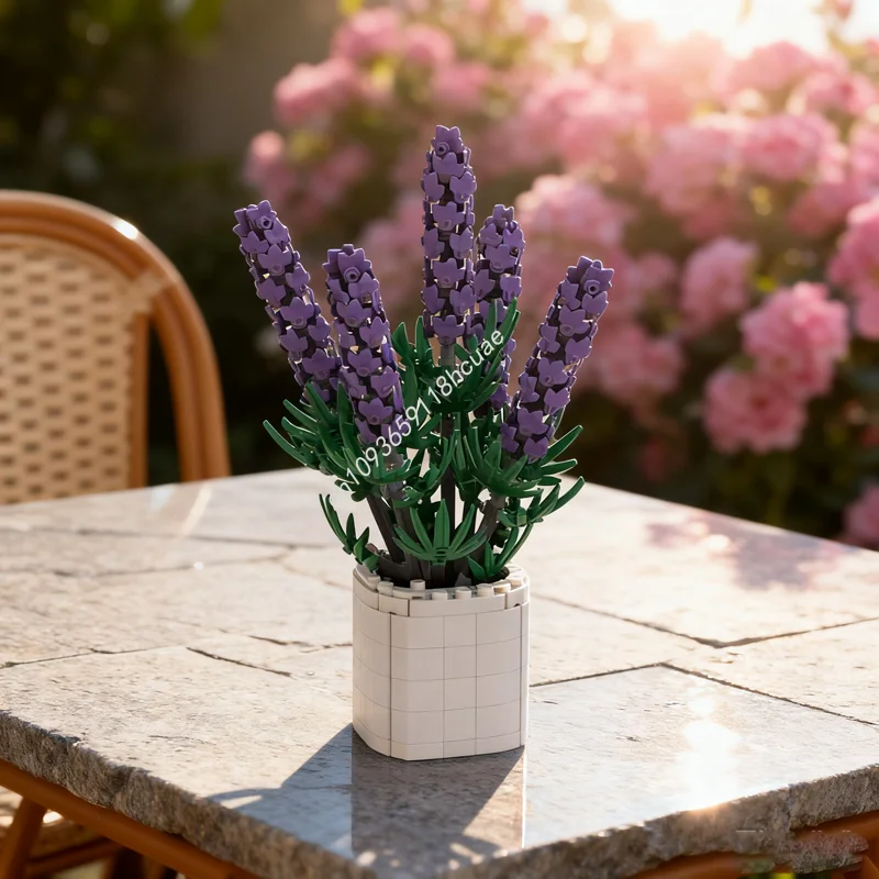 

660 шт. MOC Lavender Creator Experted модель строительные блоки архитектура сборка игрушки идея кирпич детский рождественский подарок на день рождения