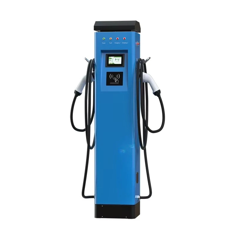 POS Credit EV Charging Station 32A 22kw Floor-mounted with CE Certification 4.3inch Screen Ev Charger with Credit Card Reader - view 4